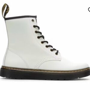 Dr. Martens White Lace Up Boots